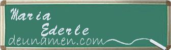 Maria Ederle Visitenkarte